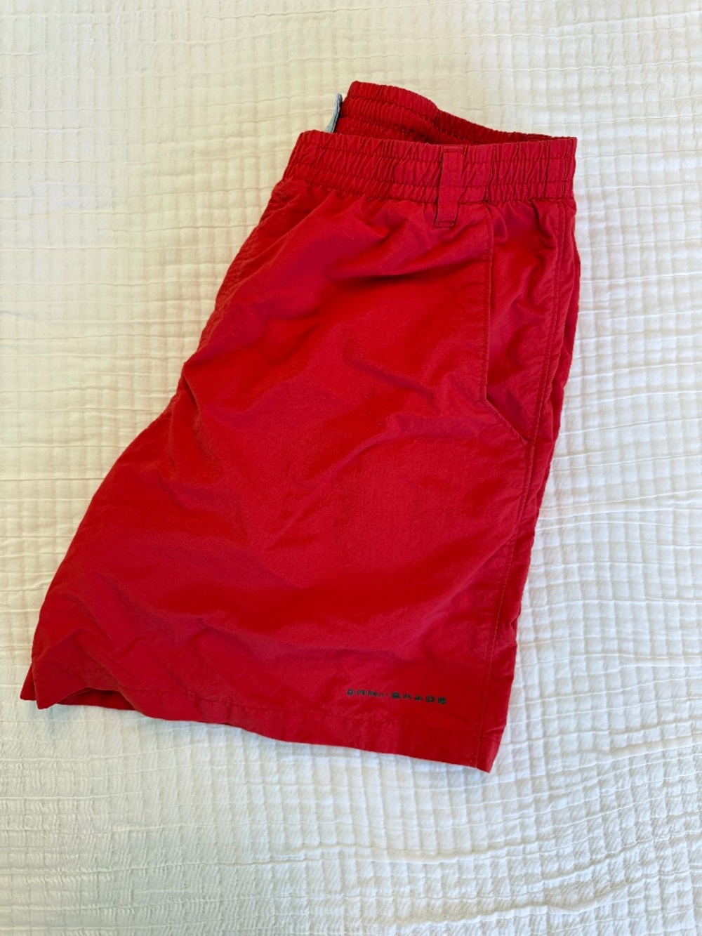 Boys Columbia Omni-Shade Red Shorts